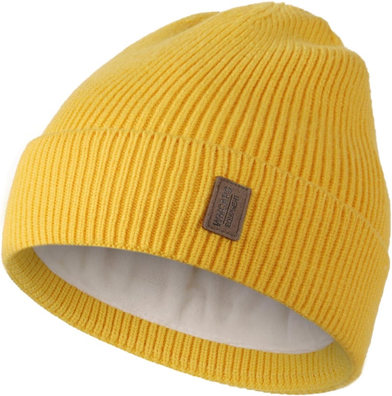 Wmcaps Winter Beanie for Men Women, Fleece Lined Beanie Soft Warm Knit Hat Ski Stocking Cuffed Cap - Image 1